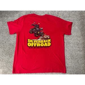 Silverback Offroad Men's San Dunes Gorilla Novelty Streetwear T-shirt Red XL